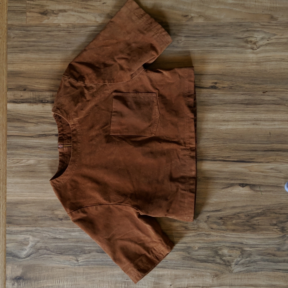 Small Suede Crop Top